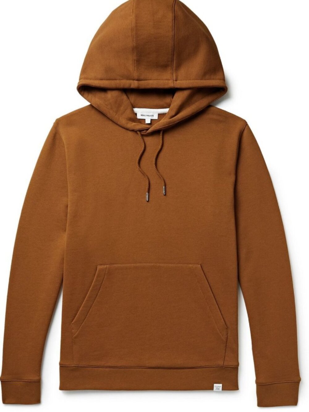 🌟 NORSE PROJECTS 🌟 VAGN CLASSIC CREW  COTTON JERSEY HOODIE ORANGE SZ S